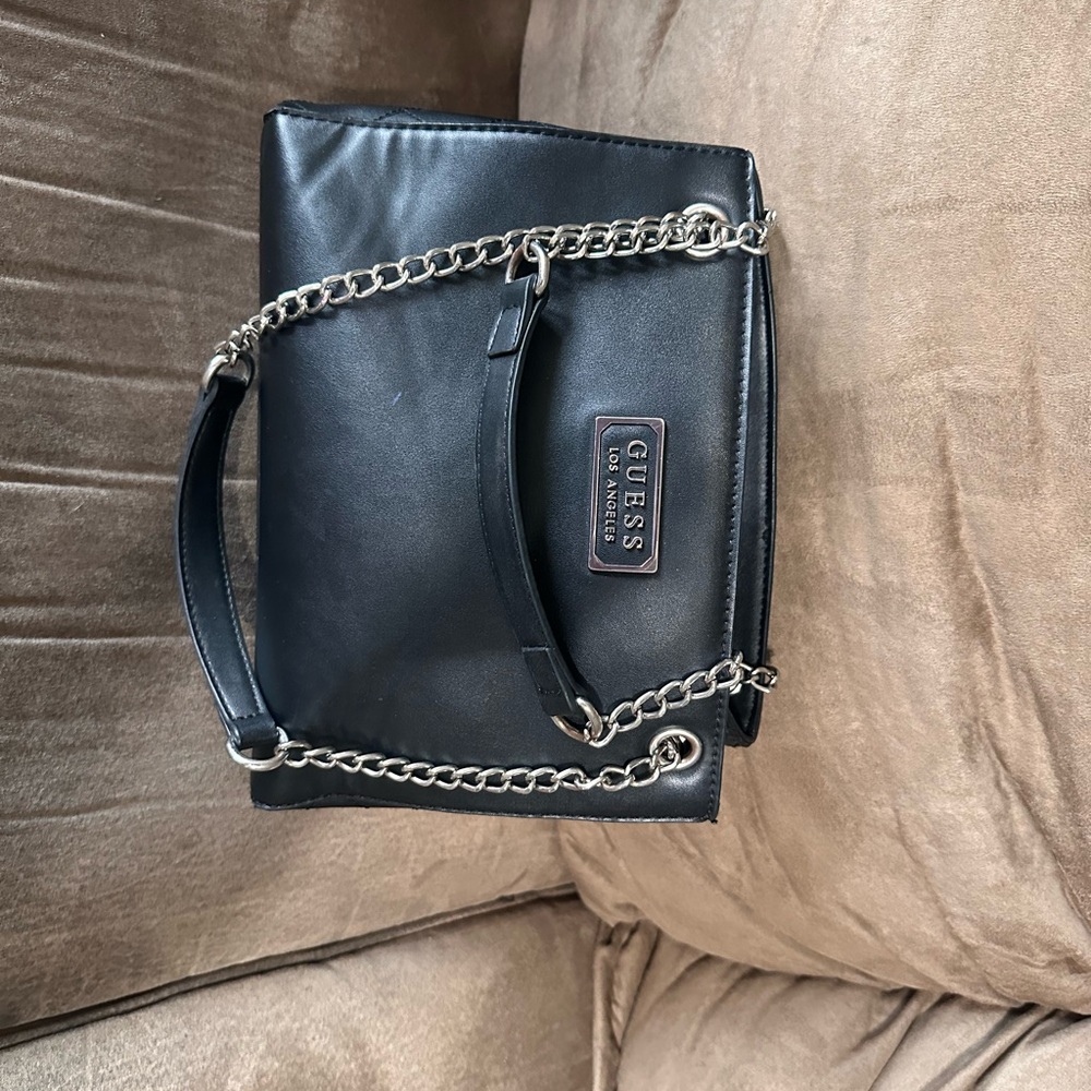GUESS Black Chain Strap Women's Bag